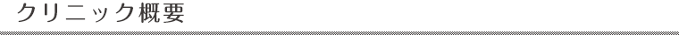 クリニック概要
